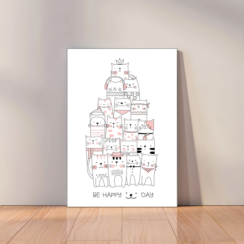 Cat/живопись с котенком по номерам натуральный милый мультфильм декоративные