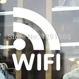 

Free fashion wifi wireless Internet access sign wall vinyl sticker custom made home decoration Poster