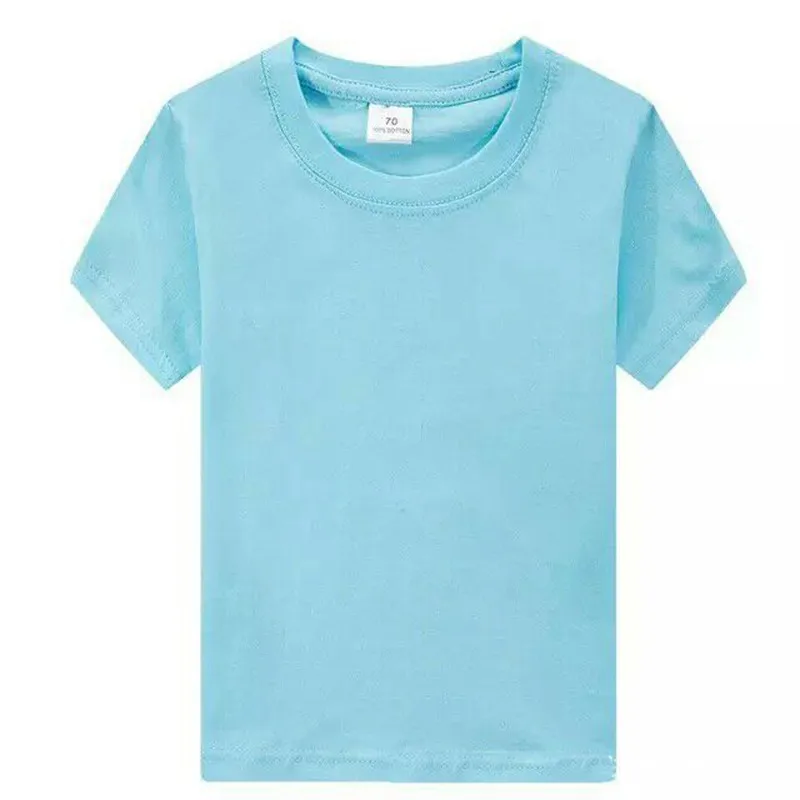 CROAL CHERIE Toddler Boy Clothes Solid Short Sleeve Summer T-Shirt Girl Clothes O-Neck Tee Tops For Student School Clothing (2)