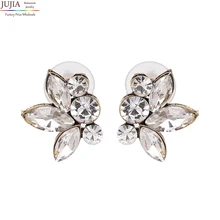 Jujia ювелирные изделия трендовые Модные женские серьги с кристаллами винтажные массивные серьги для женщин