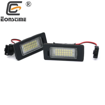 

Eonstime 2pcs 12V 3W 24 LEDs License Plate Light Number Plate Lamp For Audi TT Q5 A4 4d/5d B8 A5 S5 For VW/Passat 5D R36 2008