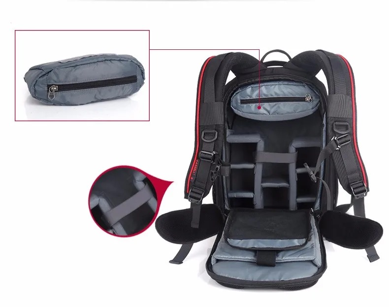 Careell-mochila de câmera c1098, bolsa impermeável com