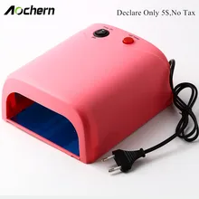 Aochern 2016 Professional 36W UV Lamp 220V Led Nail Lamp Curing Gel Nail Dryer Light Nail Art Dryer tools With EU/US/UK Plug#818