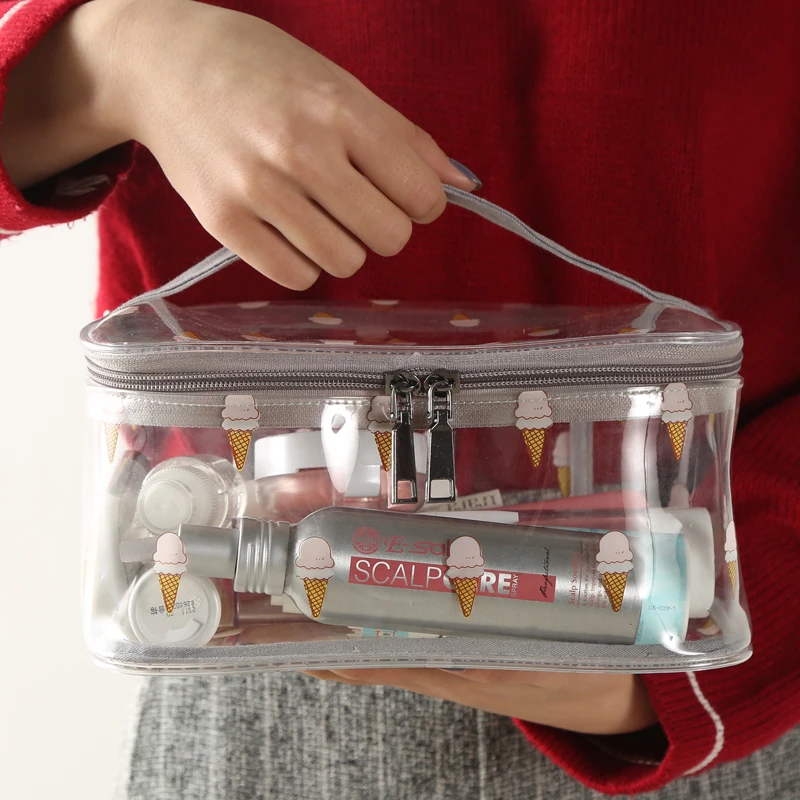 safebet brand cosmetic bag transparent wash bag size