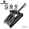 Rockbros 16 in 1 Bike Bicycle Multi Repair Tool Set Kit Hex Spoke Cycle Screwdriver Tool Wrench Mountain Cycle Tool Sets Black ► Photo 2/6