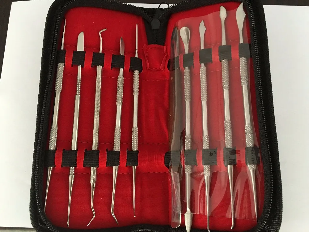 10pcs Stainless carving knife jewelry dental tools in Jewelry Tools