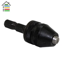 

New Hex 1/4 6.35mm Keyless Drill Chuck Screwdriver Impact Driver Adaptor Tool Accessories Clamping Range 0.5-3mm Free Shipping