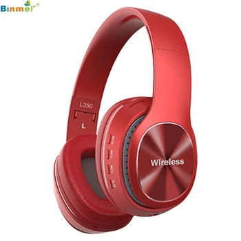 

Binmer Bluetooth5.0headset wireless Bluetooth headset subwoofer folding mobile phone card radio gift headset built-in microphone