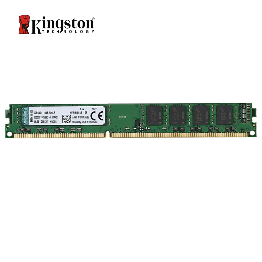 Оперативная память kingston 8 Гб DDR 3 1600 МГц для рабочего стола KVR16N11/8