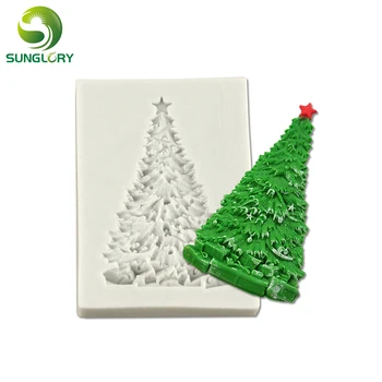 

Merry Christmas Silicone Cake Mold Christmas Tree Silicone Mold Chocolate Moldes De Silicona Fondant Cake Decoration Cookie Mold