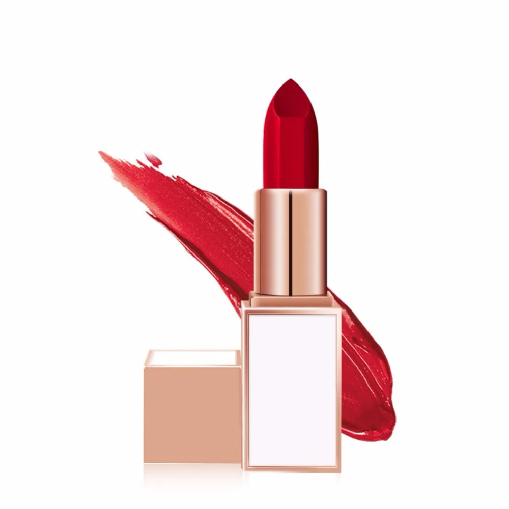 

1pc Semi-Matte Lipstick Lip Kit Long Lasting Waterproof Non-Stick Cup Matte Lipstick Cosmetic Maquiagem