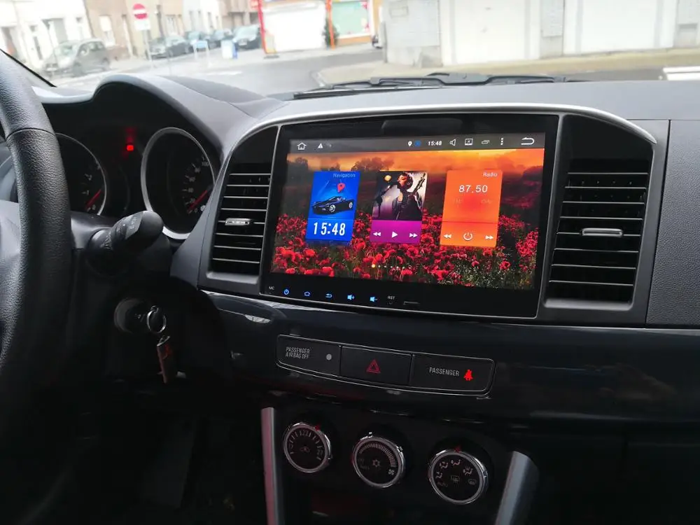 Flash Deal android 8.0 car GPS radio for Mitsubishi Lancer autoradio navigation head unit multimedia 4Gb+32Gb 64bit PX5 8-Core 15