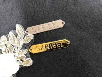 

Personalize Clothes/Bag/Shoes/Jeans Accessories Customized Metal Label Zinc Alloy Tag Engraved Patch