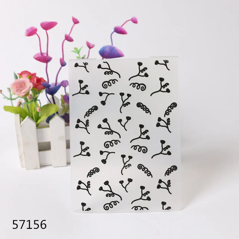 Новое поступление Природный цветок пластиковая папка для тиснения бумажные карточки для скрапбукинга фотоальбом для создания декора шаблон для тиснения