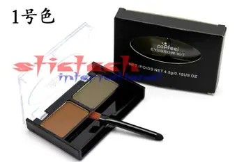 

by dhl or ems 200sets Eye brow Powder Palette Waterproof and Proof With Eyebrow Brushes
