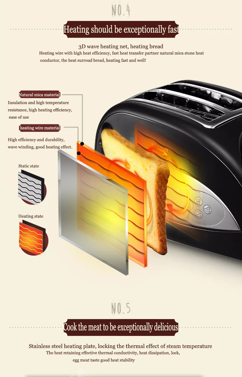 Бытовой Хлеб Тостер машина многофункциональный тост машина для завтрака Sandwichera чайник с вареным яичным XB-8002