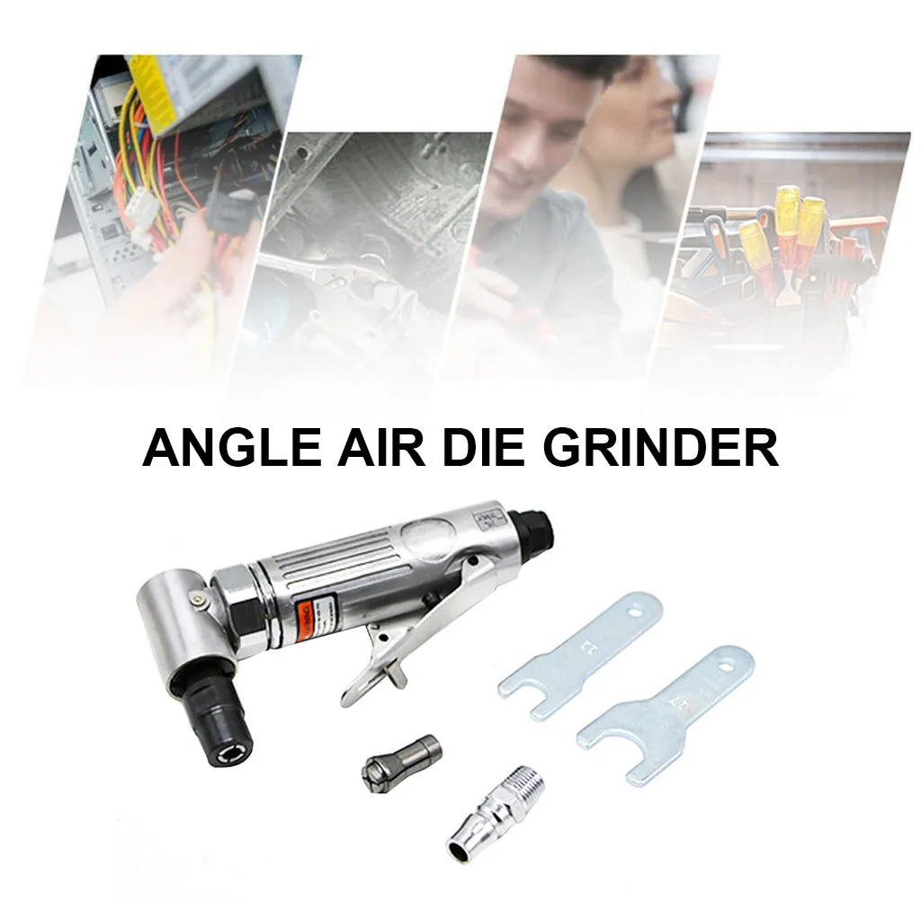 

2019 hot new products Air Pneumatic Right Angle Die Grinder Polisher Cleaning 1/4 Cut Off Cutting Accessories Home tool