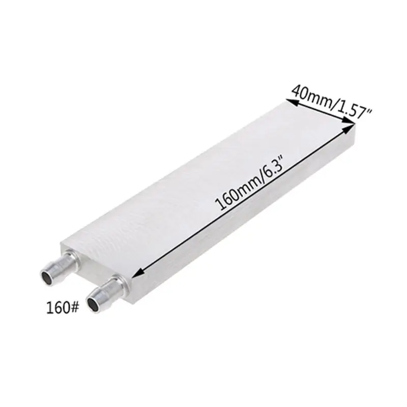 40*120mm Primary Aluminum Water Cooling Block Heat Sink System For PC Laptop CPU - Цвет лезвия: 160