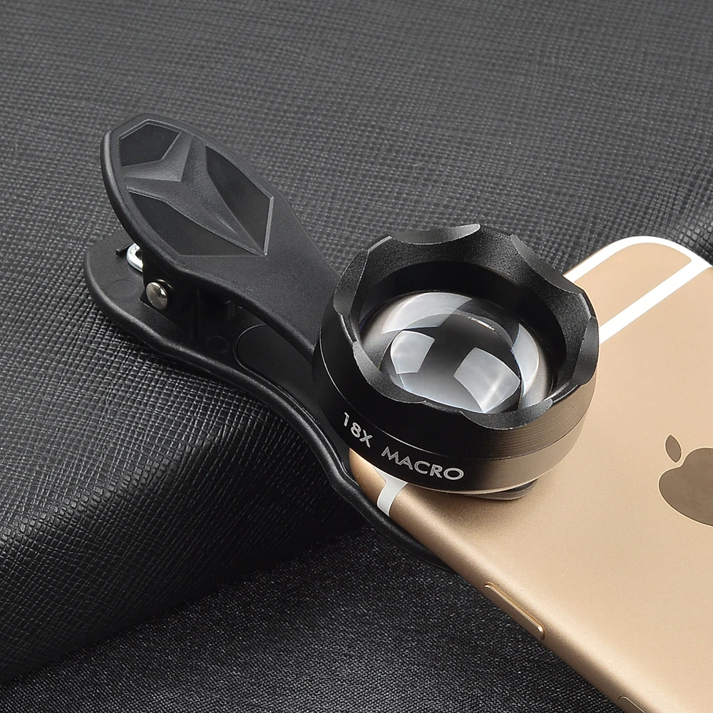  APEXEL Professional photography Macro Lens HD 18X macro mobile phone lens for iPhone 6 7 Xiaomi And