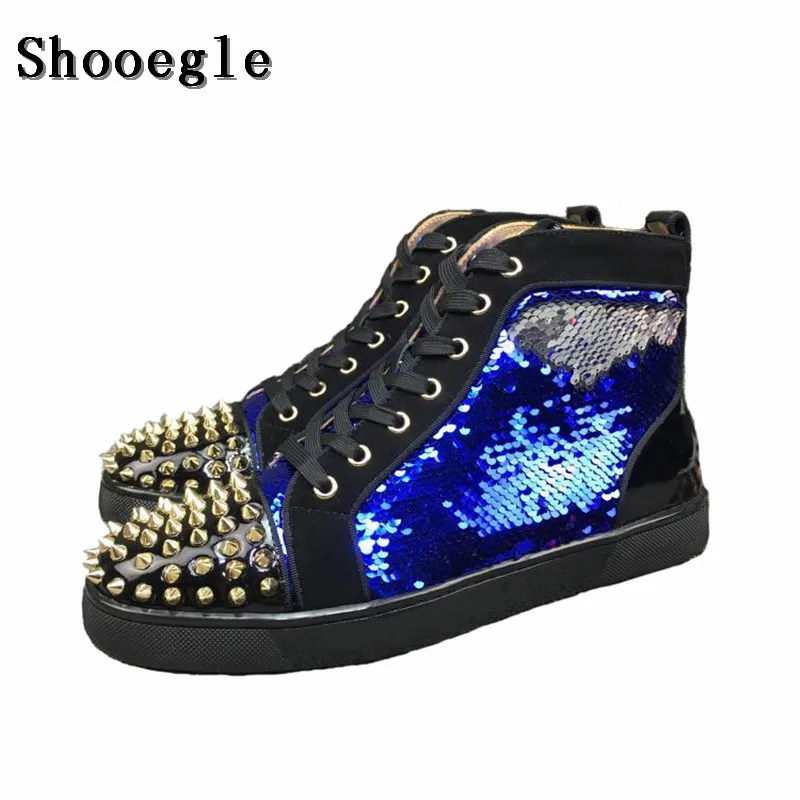 mens sequin sneakers