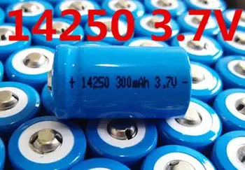 

Free shipping 4pcs/lot 3.7v 14250 300mah lithium ion rechargeable battery 14250 li-ion battery high quality