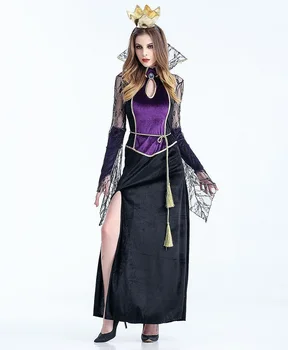 

Halloween scary costumes cosplay spider Vampire queen witch costume Fantasia women sexy fantasias feminina para Fancy Dress