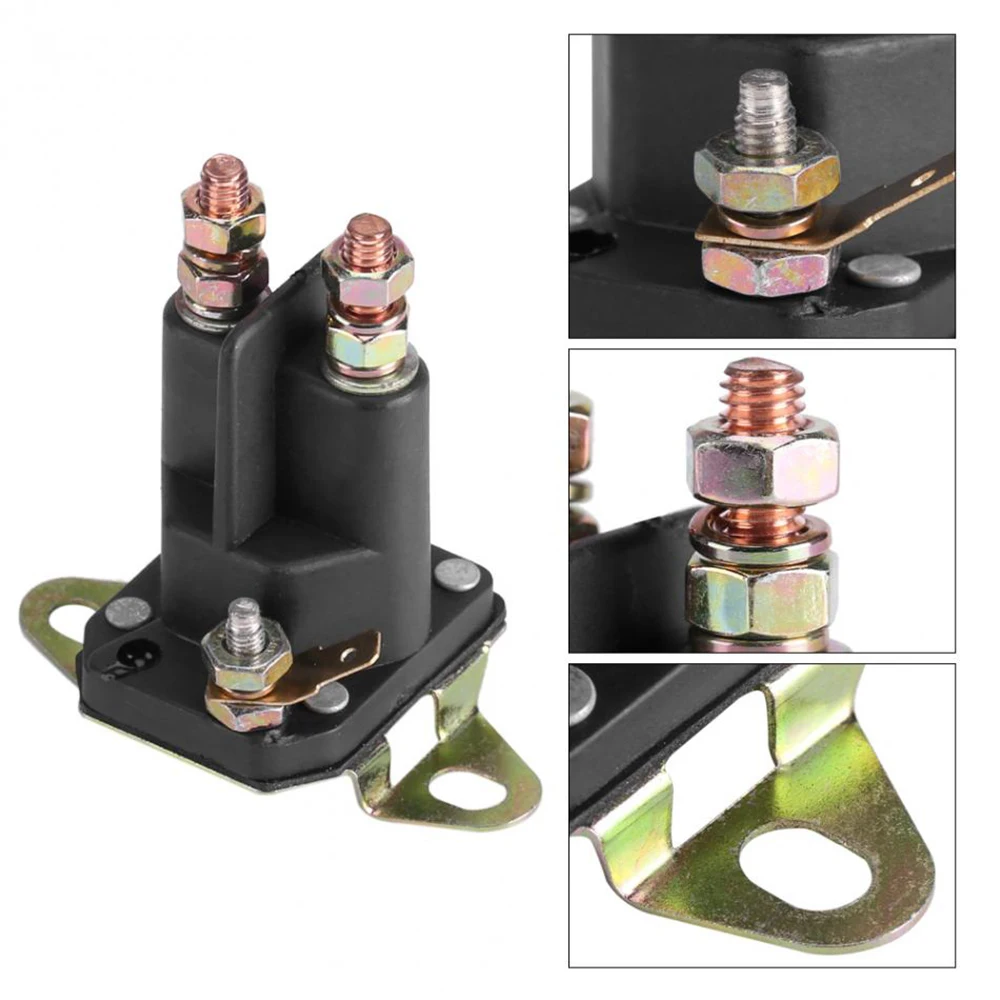 

12V Starter Solenoid Relay Contactor Switch Replacement for Sear Craftsman 109081X Replaces 109946 4 Terminal Mower Lawn Tractor