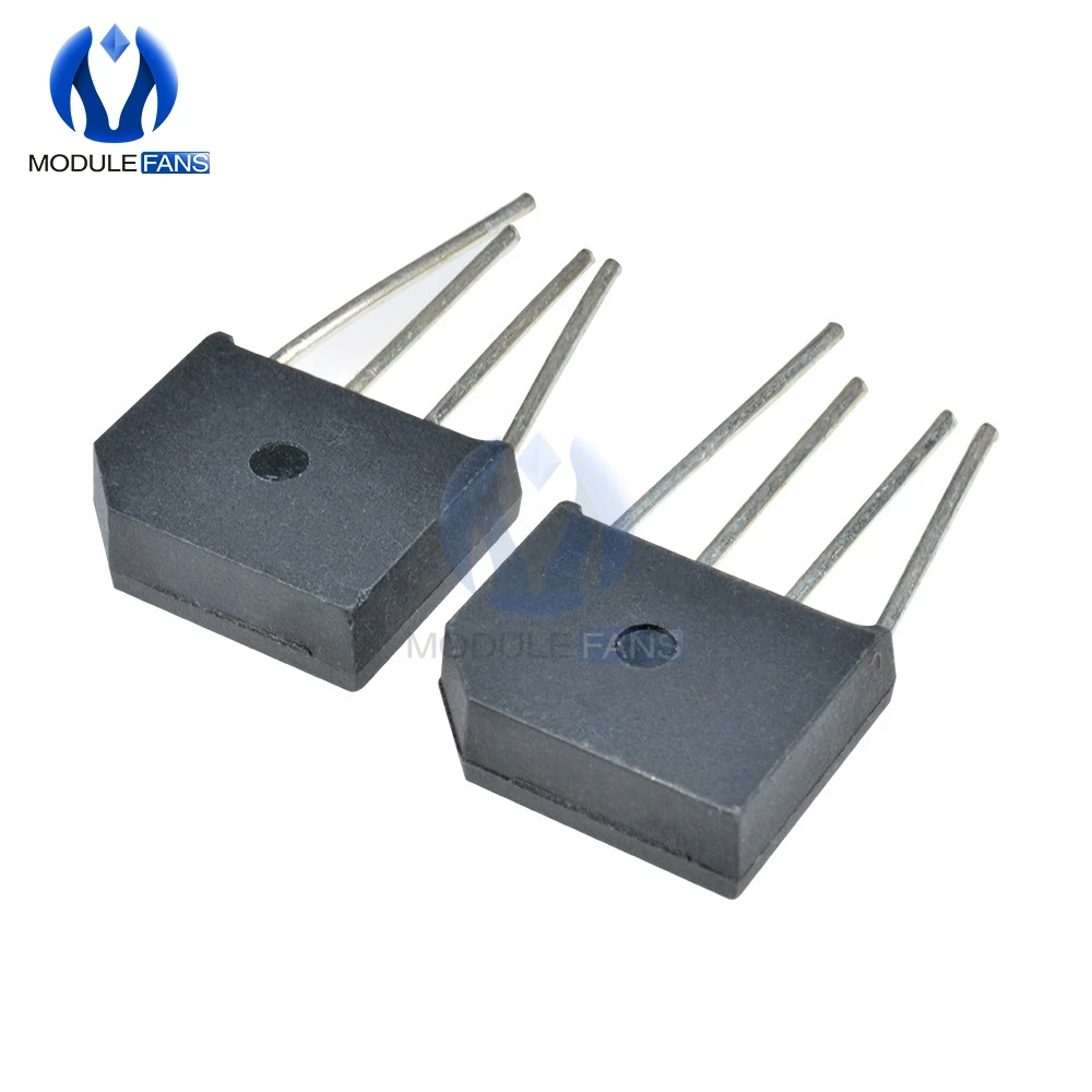 5PCS High Temperature Soldering KBL406 600V SIP-4 4A Diode Bridge Rectifier Single Phase Bridge Rectifier Diy Electronic