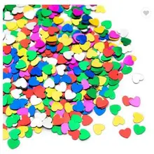 Счастливые вечерние разноцветные металлические конфетти из фольги