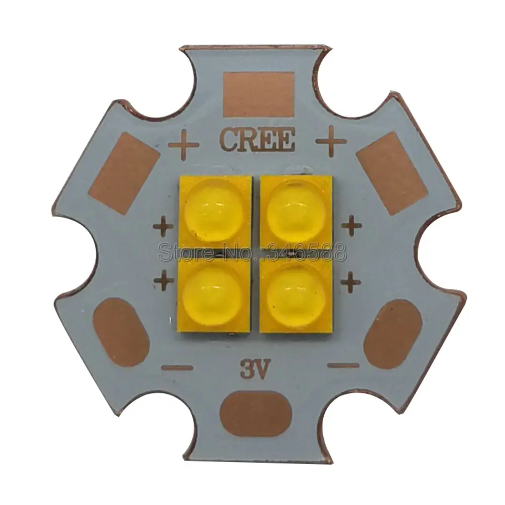 Фонарь светодиодный с 4 светодиодами 20 Вт 3 в/6 в/12 В|led emitter|neutral whiteemitter led |