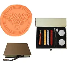 MDLG винтажное резное Сердце изображение на заказ логотип Свадебное приглашение восковое уплотнение штамп палочки ложка Подарочная коробка набор