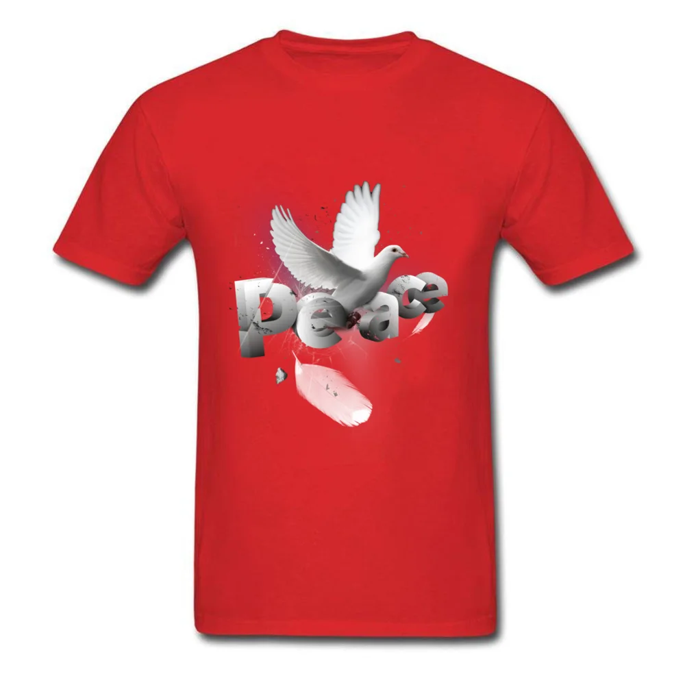 Shattered Peace Latest Summer Tees Round Neck Mother Day 100% Cotton Short Sleeve T-shirts for Men Cool Tee Shirts Shattered Peace red