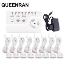 WLD-806 детектор утечки воды с сигнализацией голоса для проводного обнаружения утечки воды с 8 шт. чувствительным кабелем и блоком управления