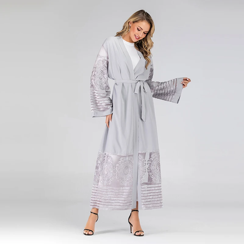 Кимоно Рамадан abaya Robe Femme пальто Дубаи женские мусульманские платья кафтаны