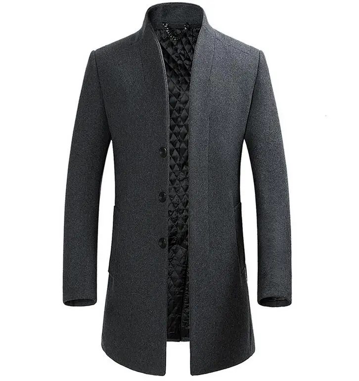 M-4XL, хит, Весенняя Мужская Новая мода, супер Длинная модель, однобортное пальто с пальто до колена