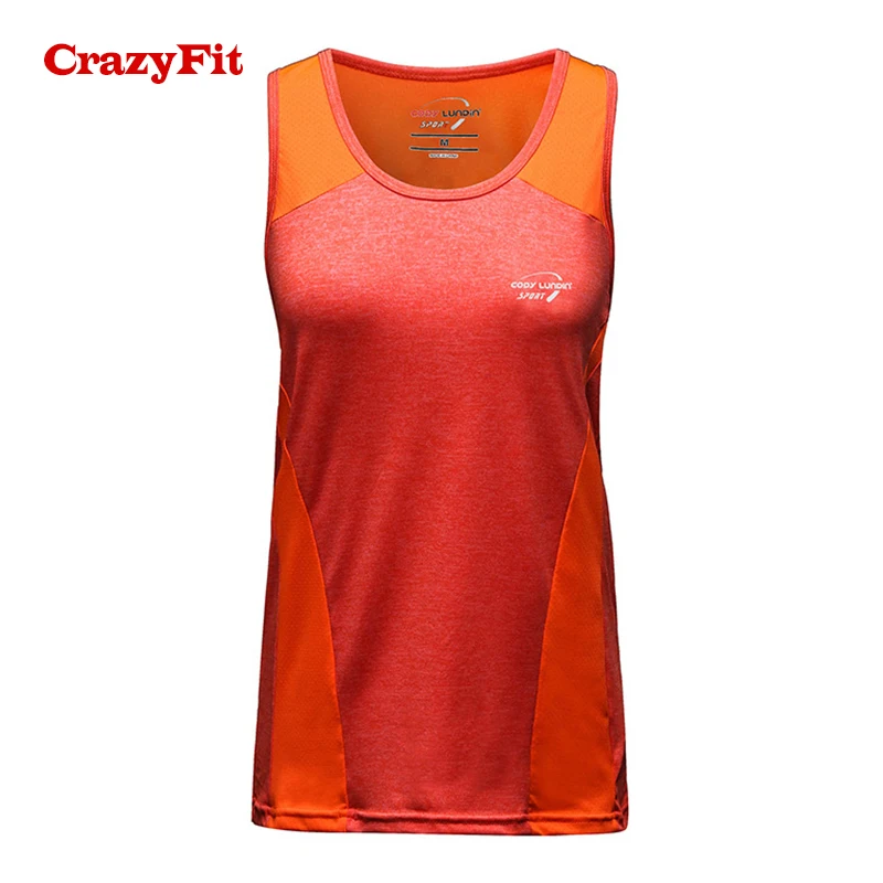 

CrazyFit 2018 Sport Tank Top Women Sleeveless Gym Outdoor Workout Athletic Female Running Fitness Vest T-Shirt Sports Wear Tops