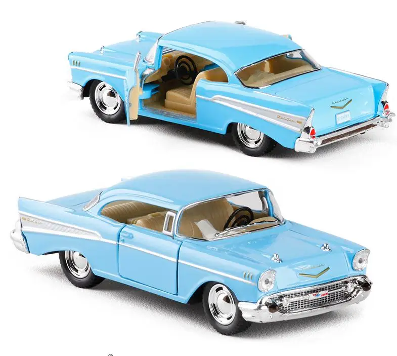 

1:43 scale alloy pull back car models,high simulation Chevrolet Bel air 1957,metal diecasts,kid's toy vehicles,free shipping