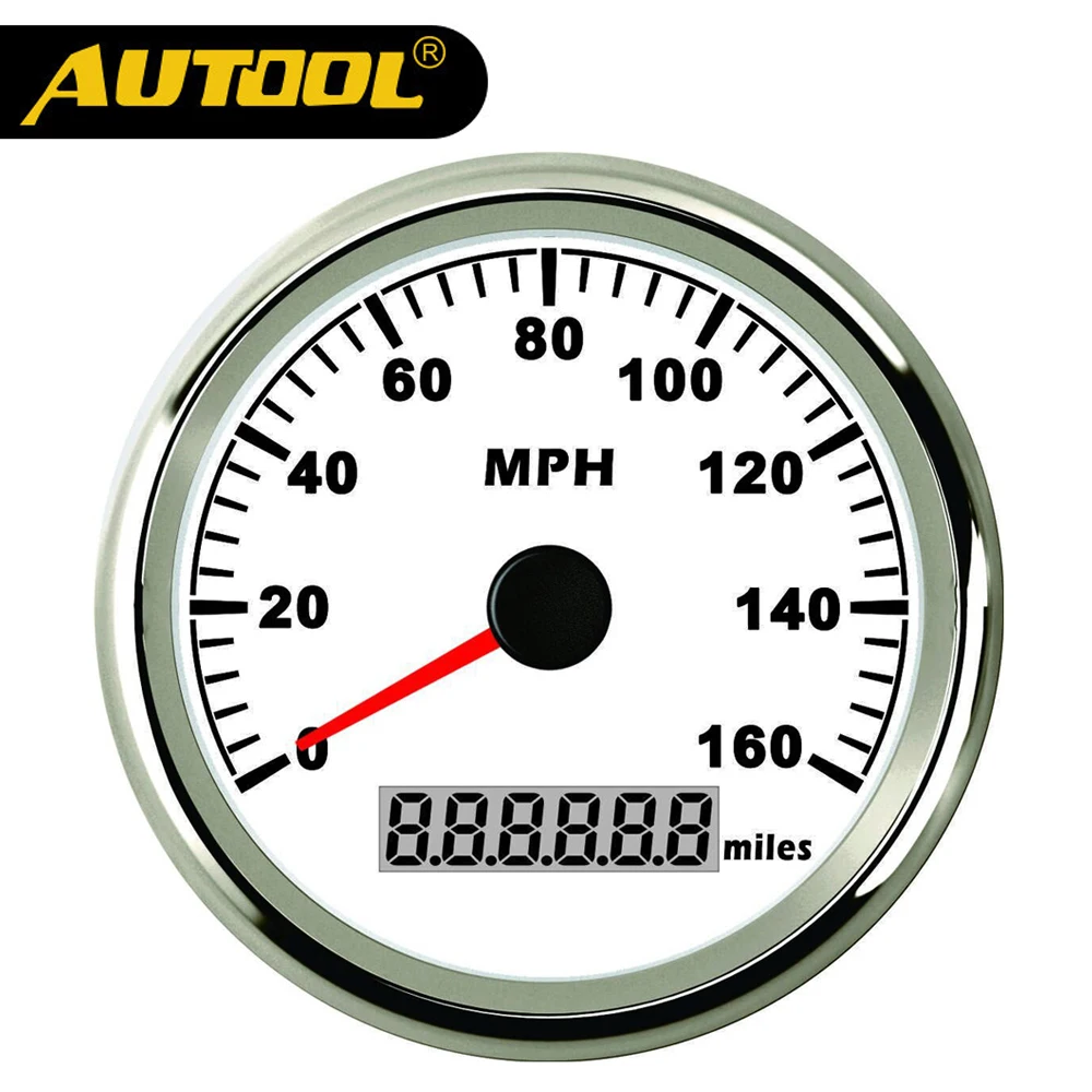 In Stock !!! 85mm GPS Speedometer Stainless Waterproof digital Gauge