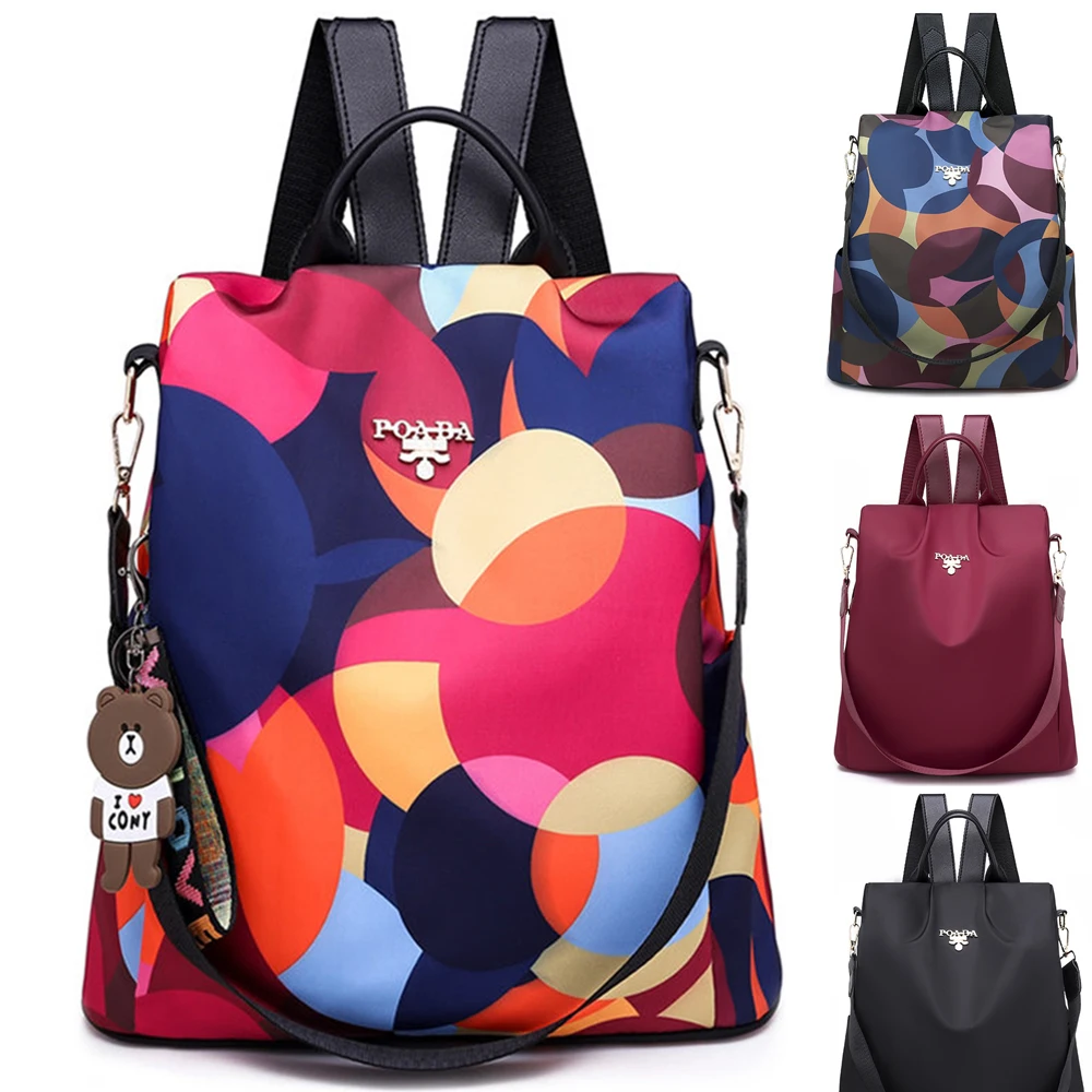 

Fashion Anti-theft Women Brand Backpacks Ladies Large Capacity Schoolbag High Quality Waterproof Oxford Backpacks