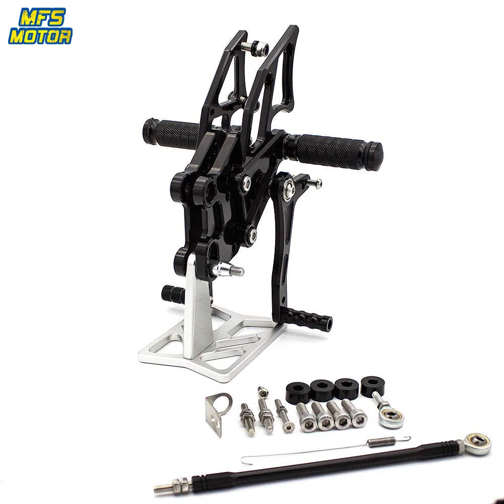 

CNC Adjustable Rearset For Kawasaki Ninja 300 250 EXC250 2003-2006 Foot Rest Foot Pegs 2004 2005 Foot Rests