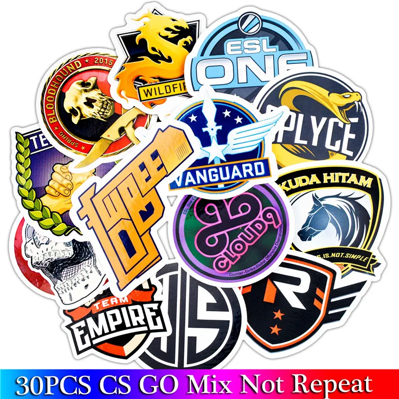 30Pcs Pack Game stickers cs go Stickers For Luggage Laptop Bicycle Motorcycle Notebook Stickers For Toys Sets (2)