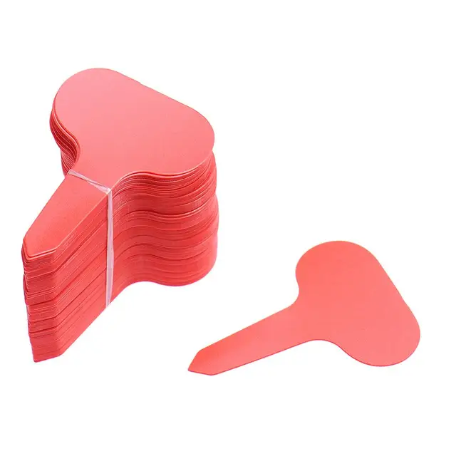 100PCs Plant Plastic Labels Flower Tags Garden Signs Card Labeling For Plants Seed Stake Garden ...