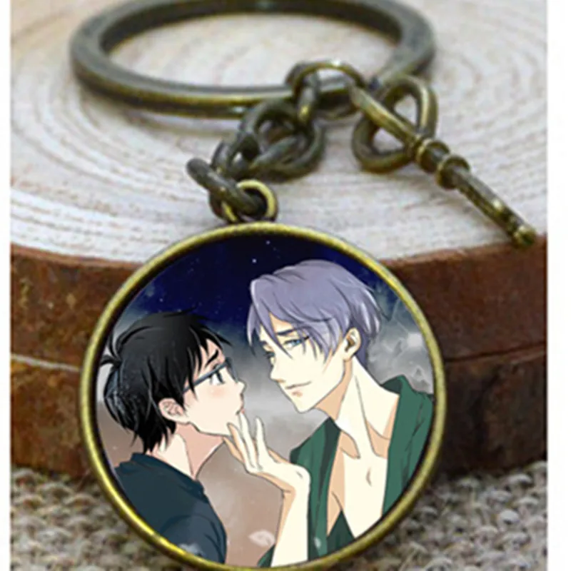 

Fancy&Fantasy Anime Yuri!!! on Ice Keychain Victor Nikiforov Yuri Katsuki Pendant Keyring Cute Character Figure Phone Bag Charm