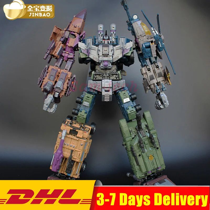

2018 Jinbao Oversized Bruticus Warbotron Onslaught Brawl Swindle Blast Off MMC PREDAKING Figure Transformation Robot Toy