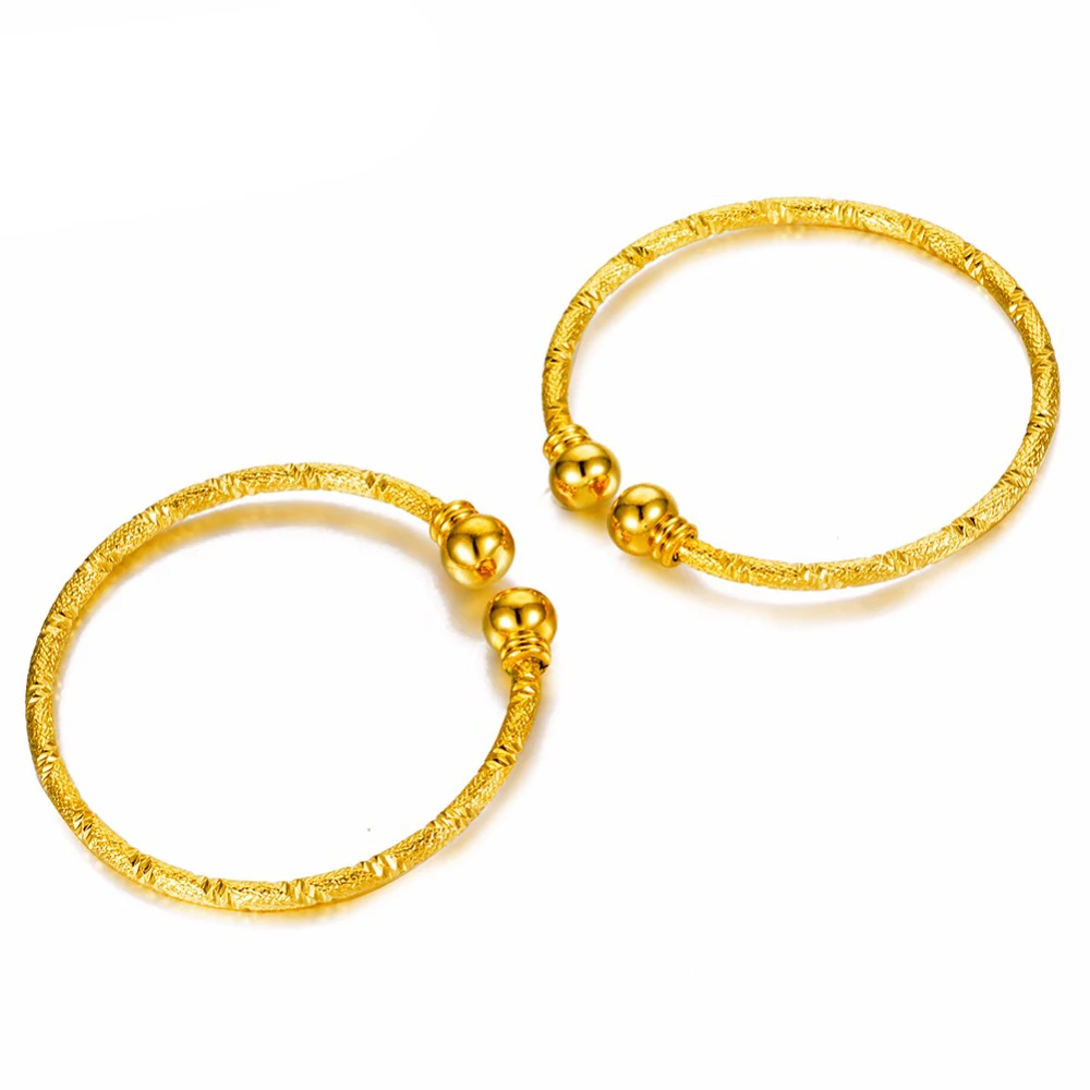 WANDO-2-unids-lote-peque-o-brazalete-para-ni-as-beb-Color-oro-pulsera-de-perlas