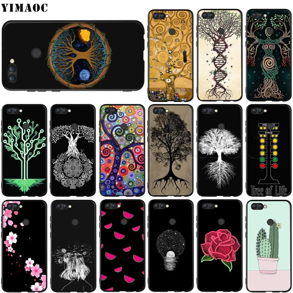 Силиконовый чехол YIMAOC Tree of Life для Huawei Honor 6a 7a 7c 7x8 9 10 Lite Pro Y6 Prime 2018 2017|Бамперы| |