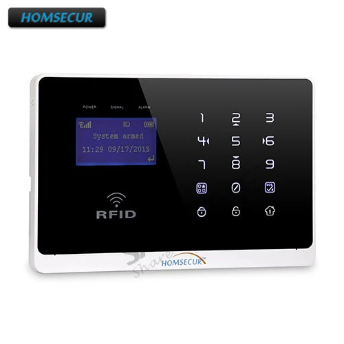 HOMSECUR новое приложение управляемая GSM домашняя охранная сигнализация панель для