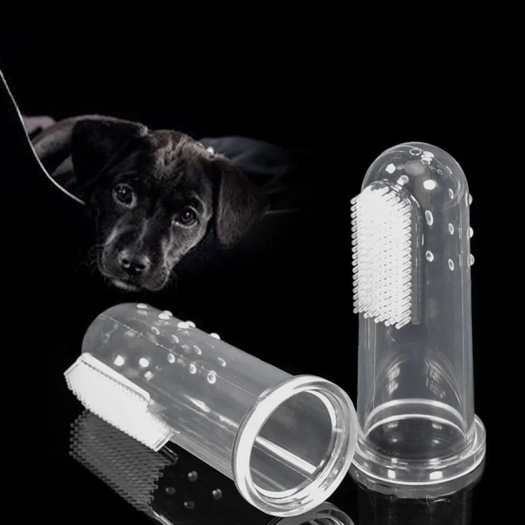Cat Dog Soft Finger Toothbrush Pack of 6 Soft Silicone font b Pet b font Finger