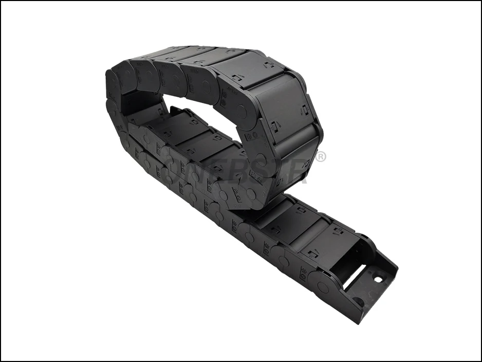 JFLO 1 Meter 25x57mm Wire Carrier Cable Drag Chain Closed on Both Sides CNC Router Cable Chain with end Joints Tanks chain1