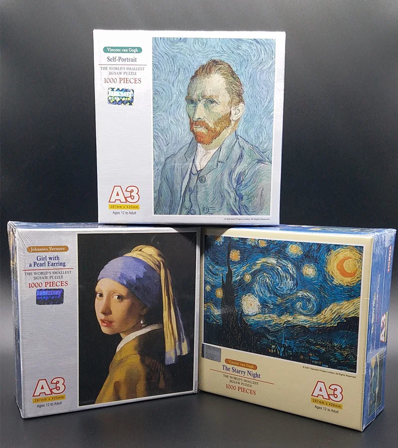 

Tomax 1000PCS A3 Mini World Old Master Landscape Paper Puzzle Toys Adults Jigsaw Puzzle Students DIY Home Decoration Gift